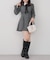 【Tweed Collection】ツイード配色衿ミニワンピース
