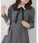 【Tweed Collection】ツイード配色衿ミニワンピース