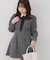 【Tweed Collection】ツイード配色衿ミニワンピース