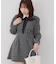 【Tweed Collection】ツイード配色衿ミニワンピース