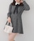 【Tweed Collection】ツイード配色衿ミニワンピース