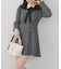 【Tweed Collection】ツイード配色衿ミニワンピース