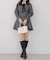 【Tweed Collection】ツイード配色衿ミニワンピース