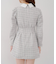 【Tweed Collection】ツイード配色衿ミニワンピース