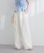 【natural couture】イージーウエストワイドパンツ