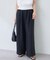 【natural couture】イージーウエストワイドパンツ