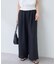 【natural couture】イージーウエストワイドパンツ