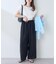 【natural couture】イージーウエストワイドパンツ