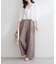 【natural couture】イージーウエストワイドパンツ