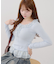 【主役級のデザイン】チェックフリルTシャツ