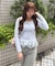 【主役級のデザイン】チェックフリルTシャツ