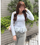 【主役級のデザイン】チェックフリルTシャツ
