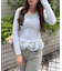 【主役級のデザイン】チェックフリルTシャツ