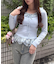 【主役級のデザイン】チェックフリルTシャツ