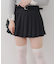 ドットベルト付プリーツミニスカート