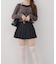 ドットベルト付プリーツミニスカート