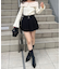 ドットベルト付プリーツミニスカート