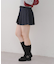 ドットベルト付プリーツミニスカート