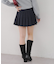 ドットベルト付プリーツミニスカート