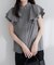 【natural couture】ラッフルフリルフロントアシメブラウス