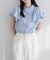 【natural couture】ラッフルフリルフロントアシメブラウス
