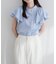 【natural couture】ラッフルフリルフロントアシメブラウス