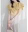【natural couture】ラッフルフリルフロントアシメブラウス