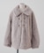 《冬が待ち遠しくなる?》ラビットファービット付きミドルコート