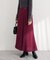 【natural couture】ラップ風ツイードスカート