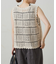 【PUAL CE CIN】クロシェットニットベスト