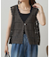 【PUAL CE CIN】クロシェットニットベスト