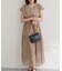 【natural couture】＜プチナチュ＞ウエストシャーリングワンピース