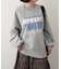 【NUNIFE】サイドスリット多色ロゴスウェット