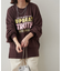 【NUNIFE】サイドスリット多色ロゴスウェット