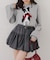 ベルト付バルーンミニスカート