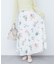 【natural couture】ガーデンフラワー柄フレアスカート