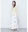 【natural couture】ガーデンフラワー柄フレアスカート