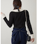 フェザー切替リブカーデ