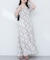 【natural coutur】【WEB限定】カシュクールパフスリーブワンピース