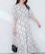 【natural coutur】【WEB限定】カシュクールパフスリーブワンピース