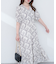 【natural coutur】【WEB限定】カシュクールパフスリーブワンピース