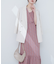 【natural coutur】【WEB限定】カシュクールパフスリーブワンピース
