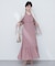 【natural coutur】【WEB限定】カシュクールパフスリーブワンピース