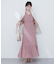 【natural coutur】【WEB限定】カシュクールパフスリーブワンピース