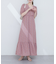 【natural coutur】【WEB限定】カシュクールパフスリーブワンピース