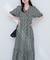 【natural coutur】【WEB限定】カシュクールパフスリーブワンピース