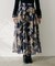 【natural couture】大花プリントメッシュスカート