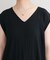 【natural couture】Vネックギャザー切替ワンピース