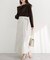【natural couture】ラップ風ツイードスカート