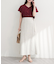 【natural couture】ラップ風ツイードスカート